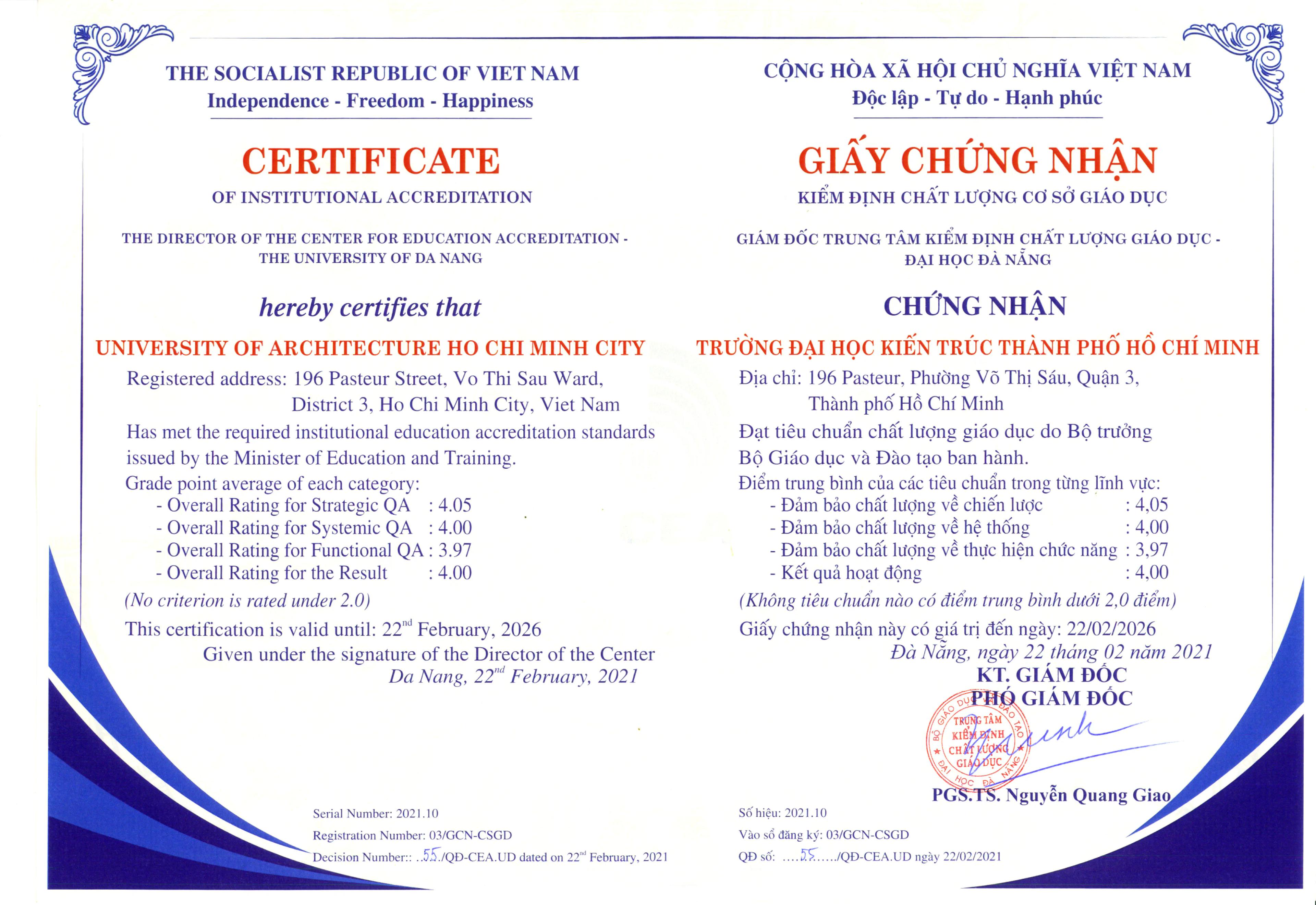 Chất lượng cơ sở giáo dục