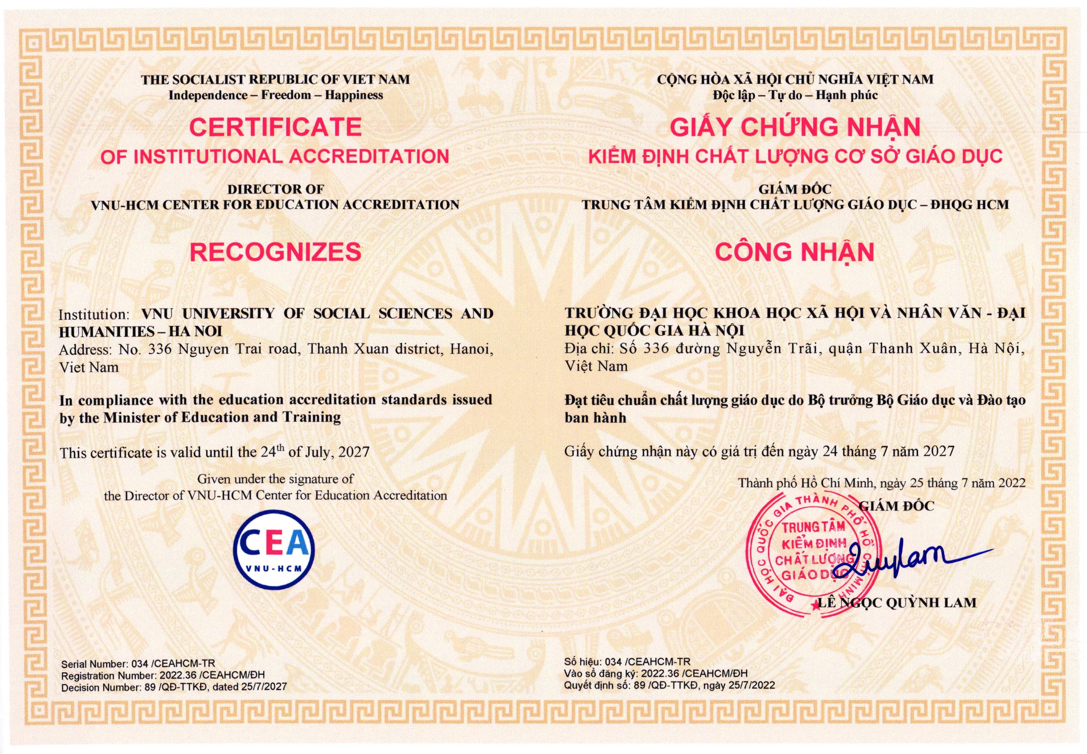 Chất lượng cơ sở giáo dục