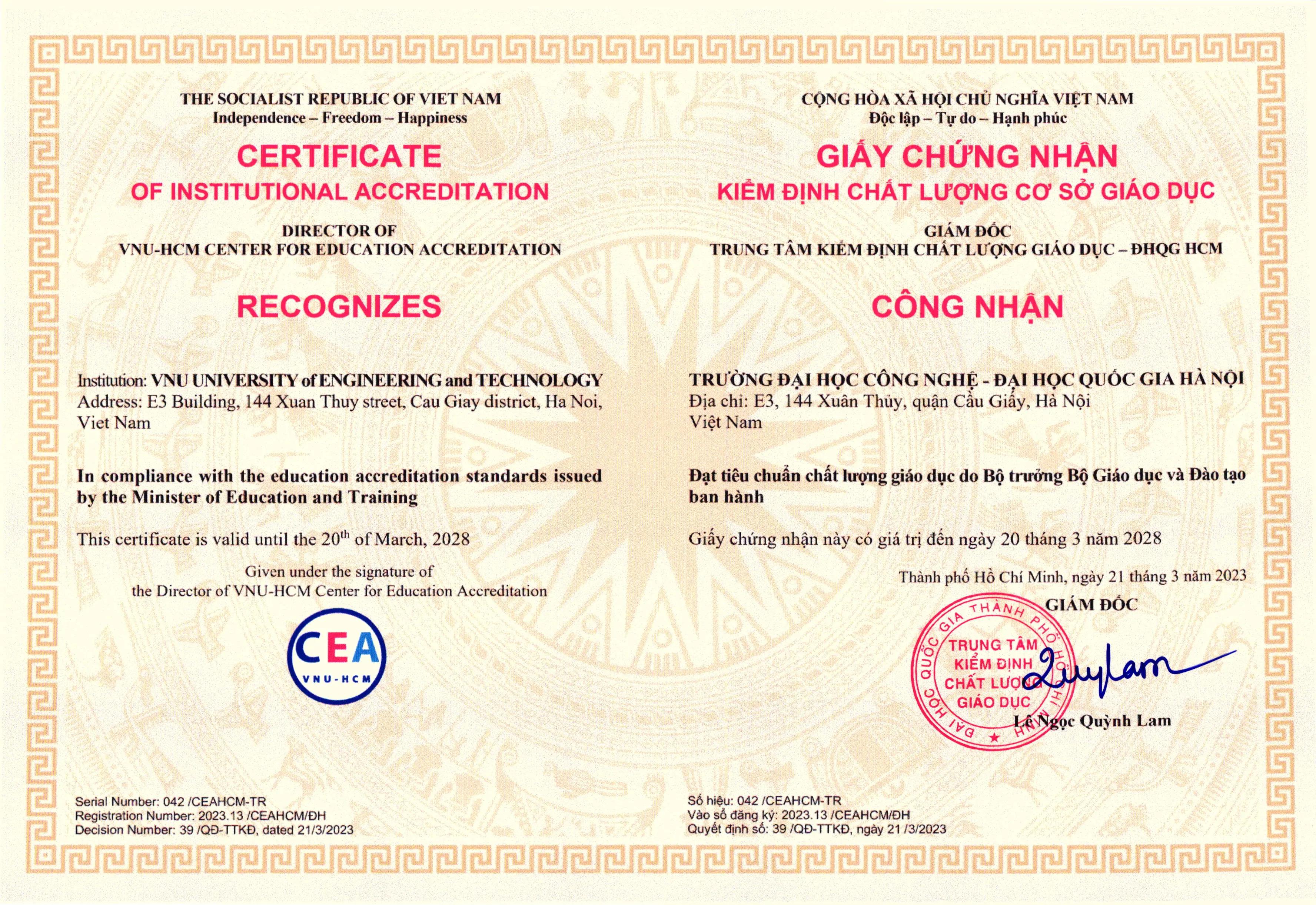 Chất lượng cơ sở giáo dục