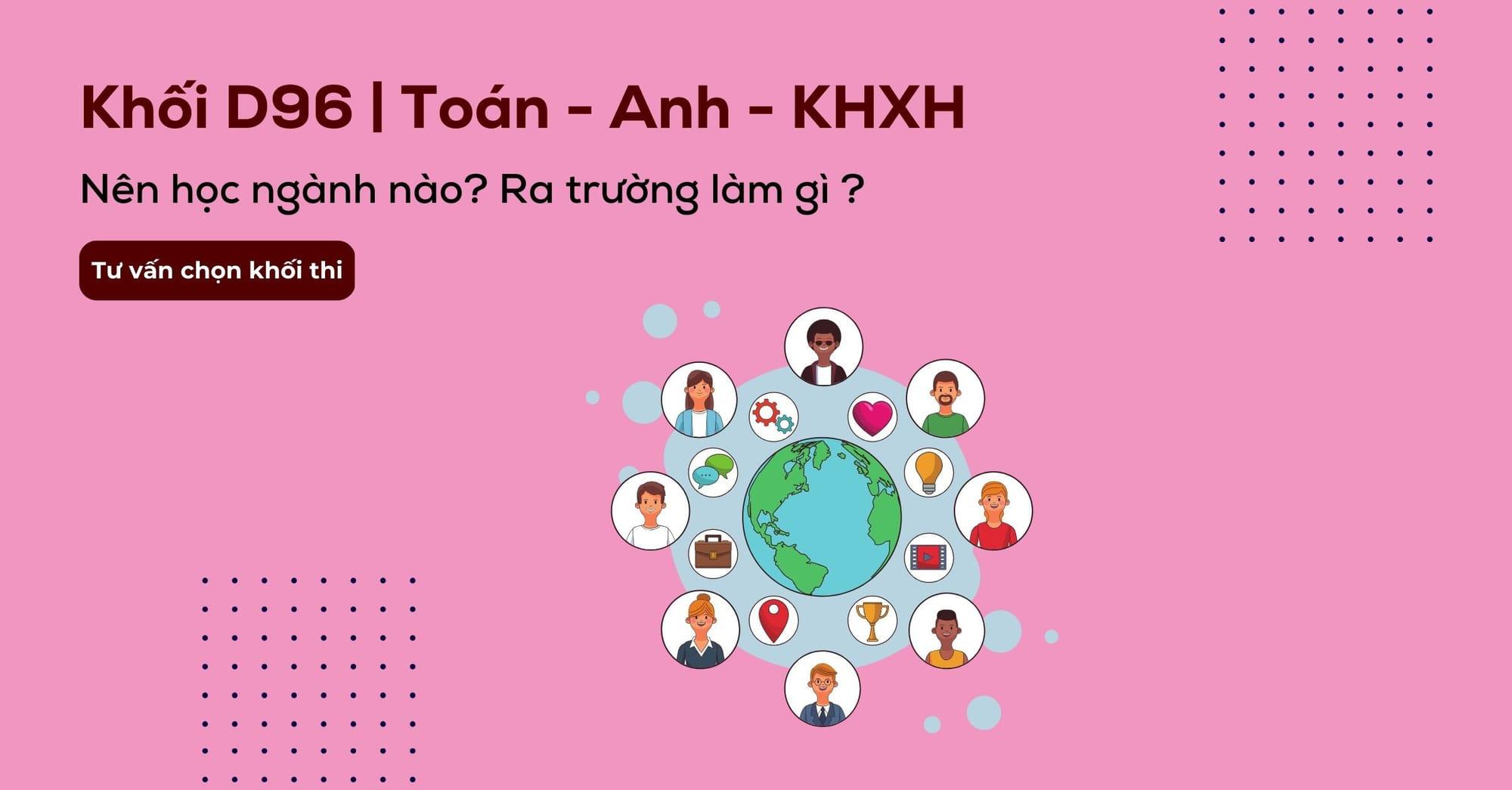 Khối D96 gồm môn gì? Cách tính điểm khối D96